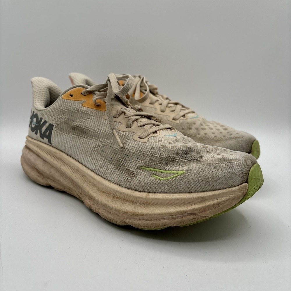 Hoka One One Clifton 9 Women's 9.5 B Vanilla/Astral 1127896 VLS Running Shoes